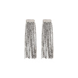 Glass and silver Earrings