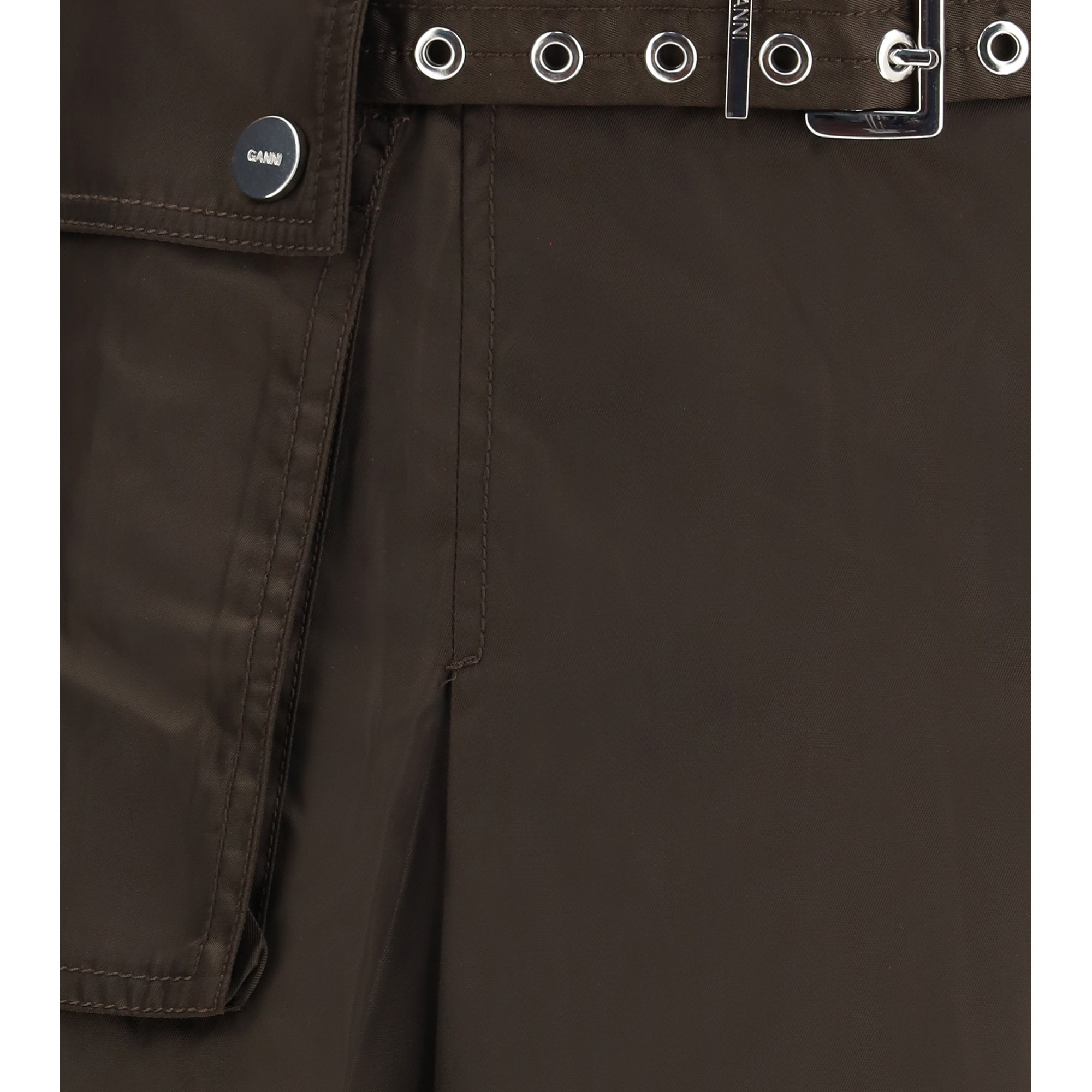Duchesse Nylon Pleated Skirt