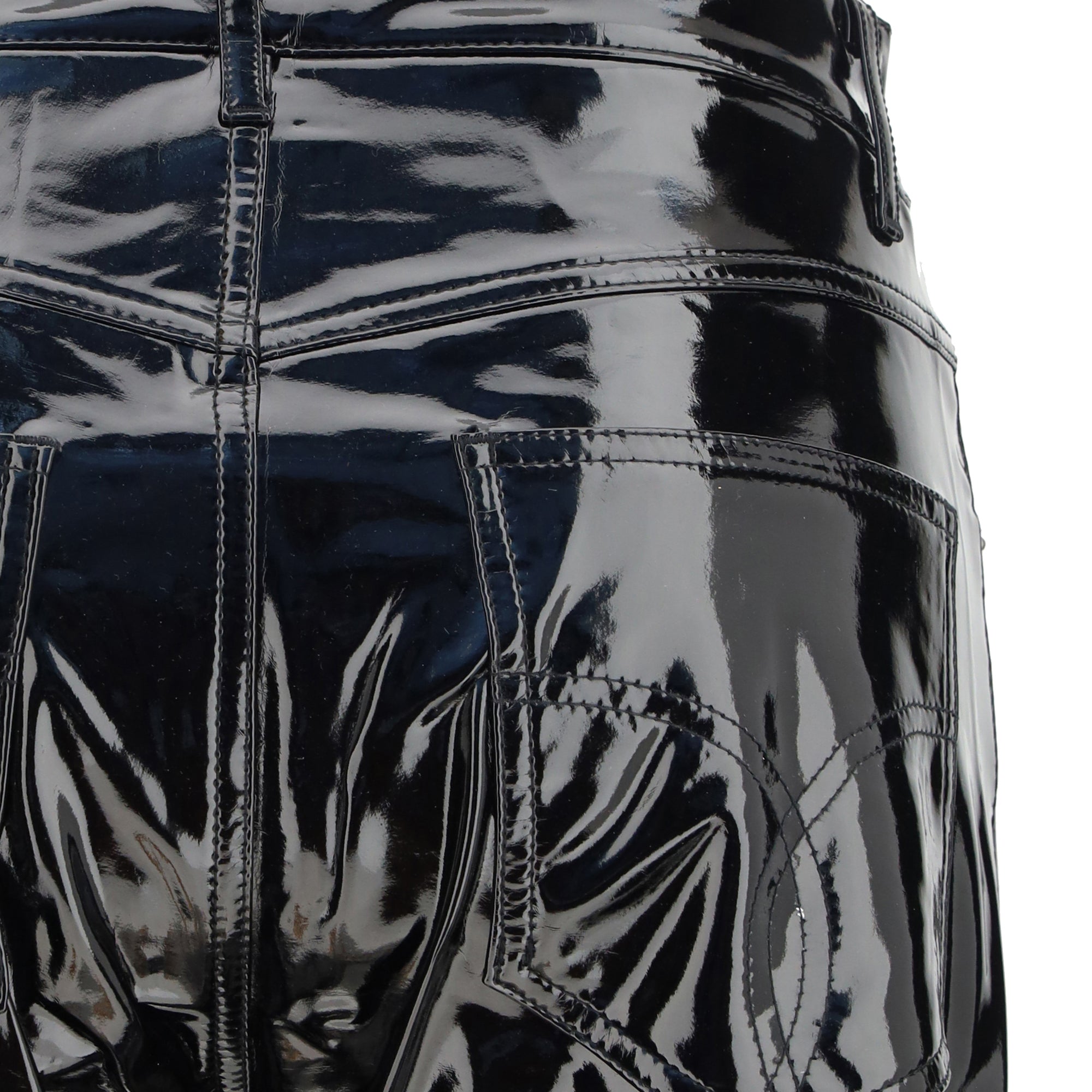 Straight Fit Vinyl Pants