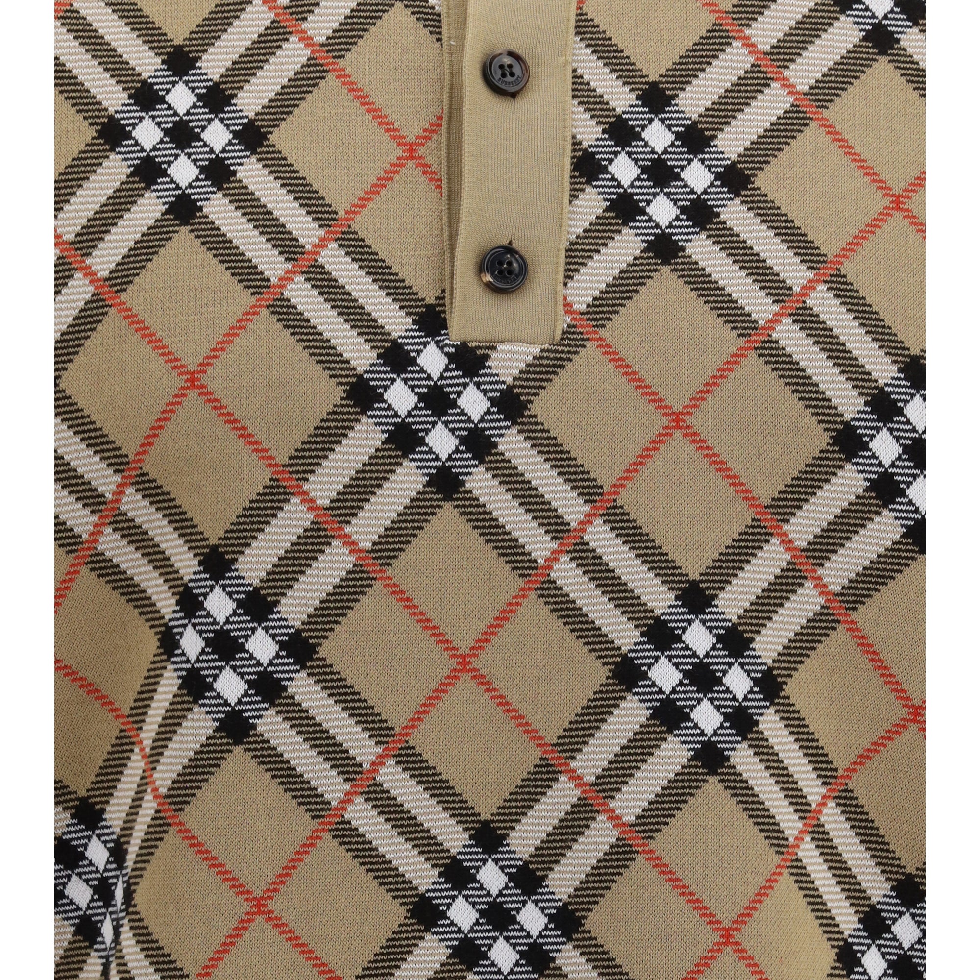 Check cotton blend Polo Shirt