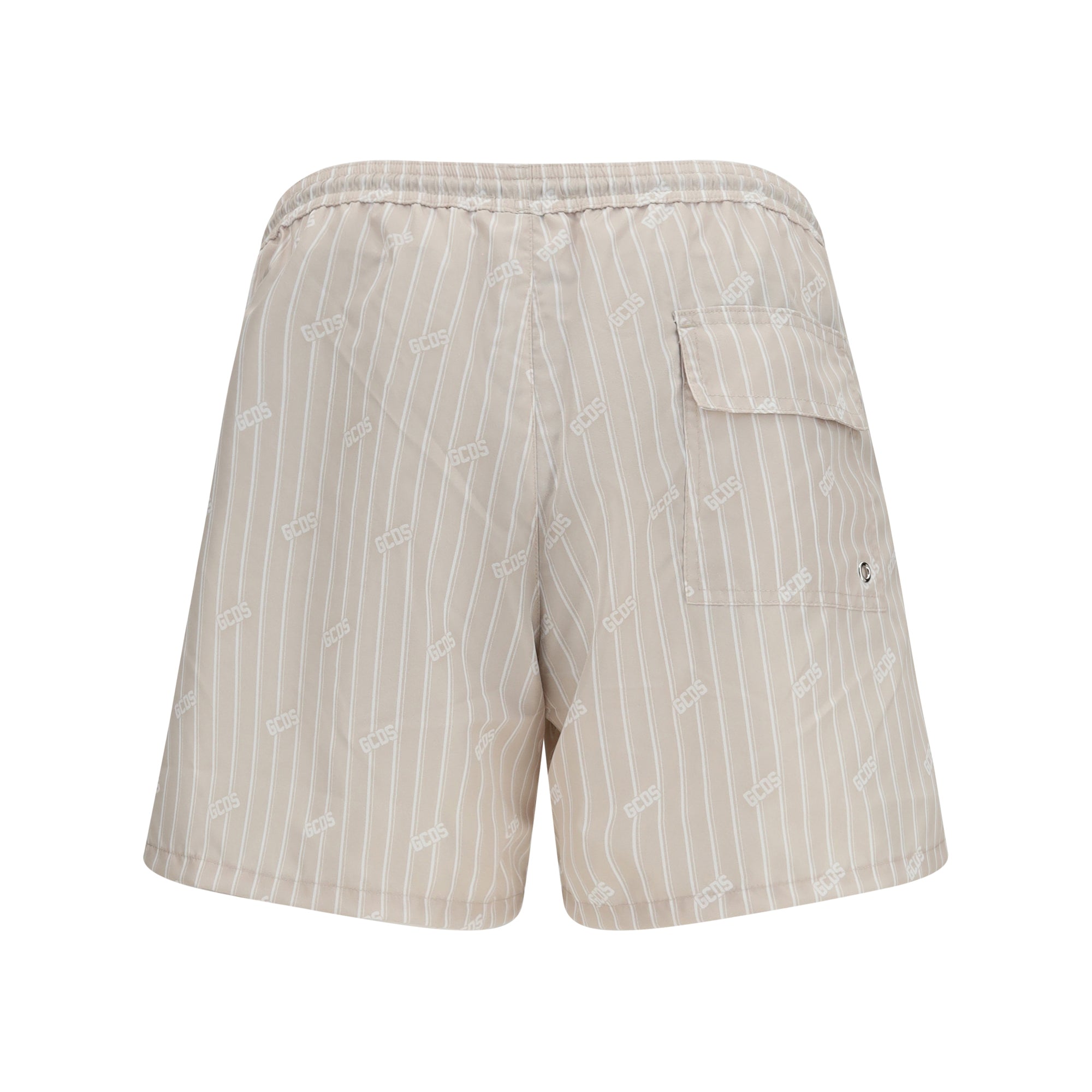 Striped all-over logo swim Shorts