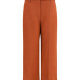 Cigarette Pants in fluid viscose and linen twill