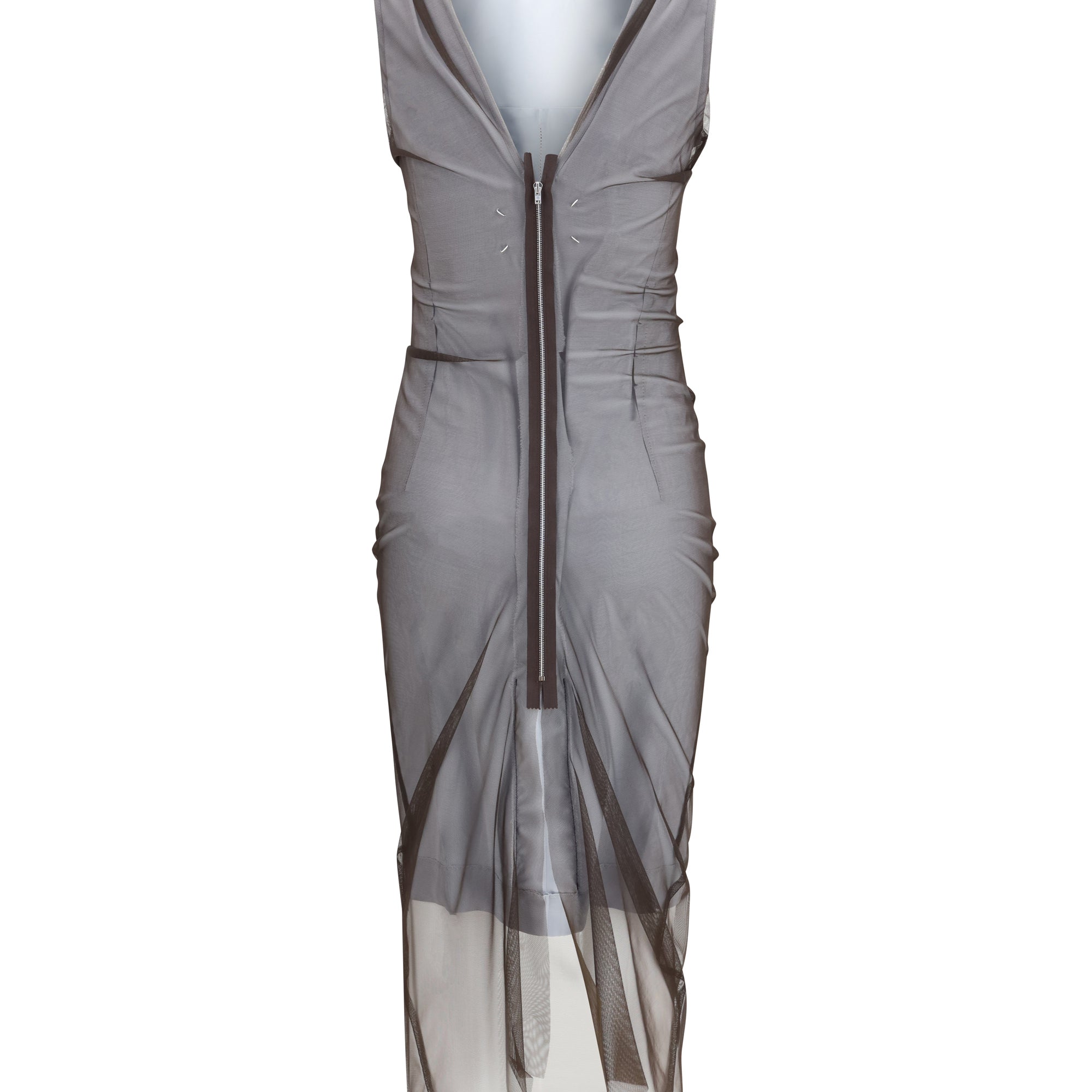 Semi-sheer midi Dress