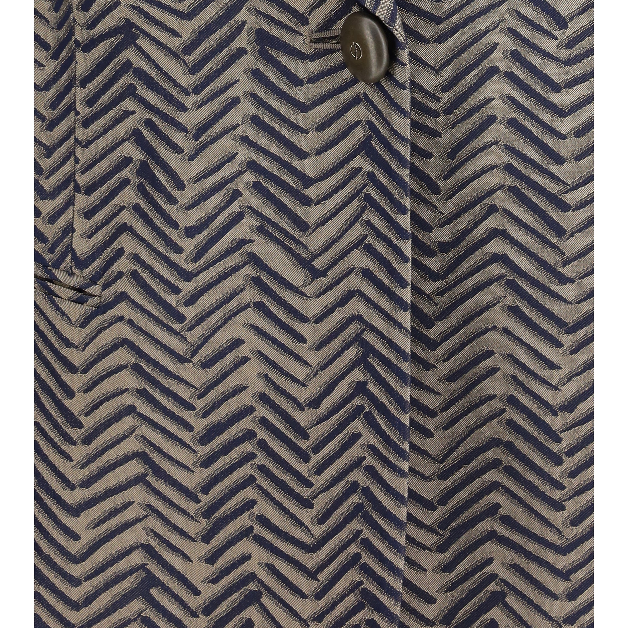 Single-breasted Jacket cchevron jacquard viscose