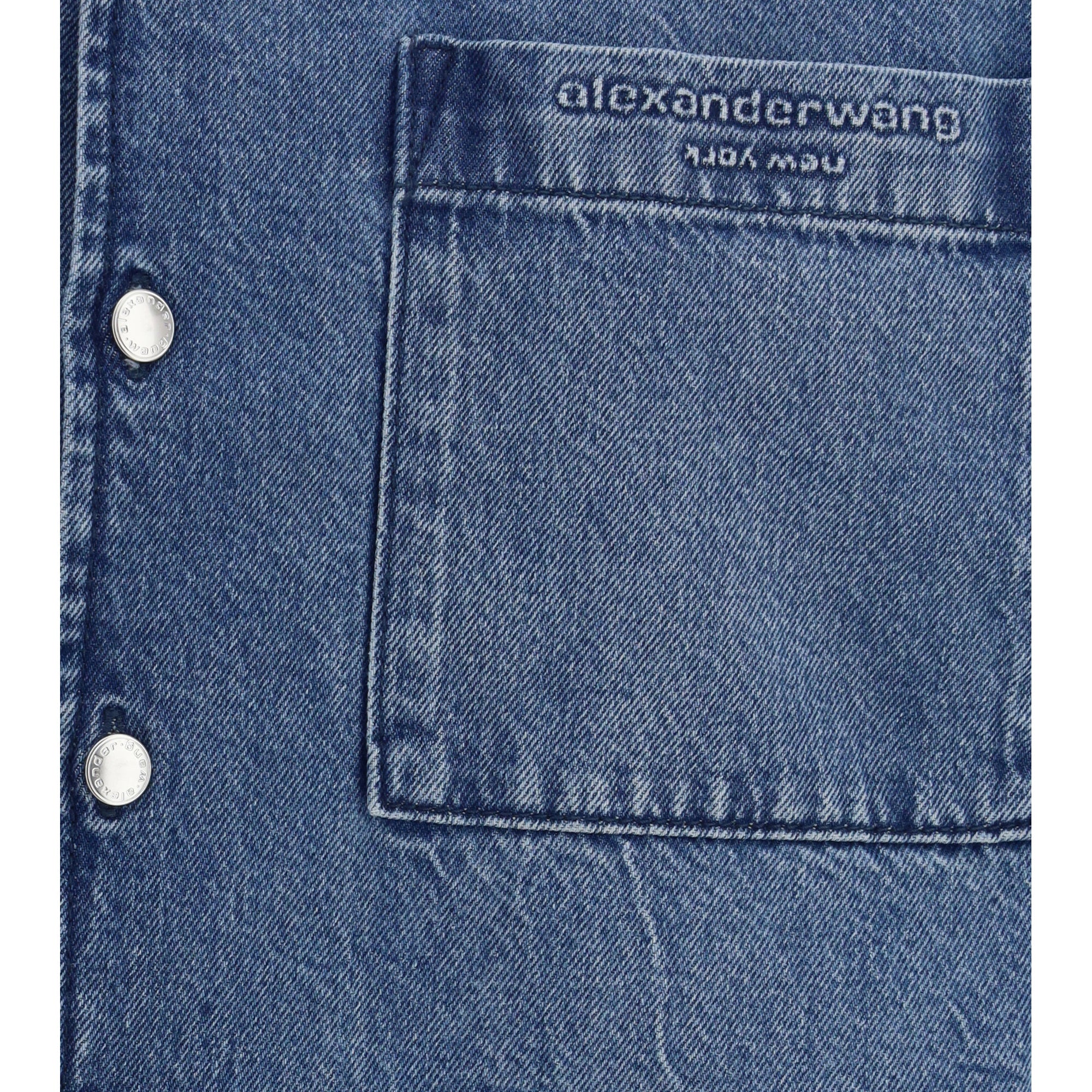 Cropped denim Shirt