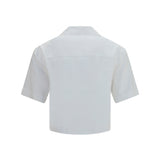 Cropped cotton poplin Shirt