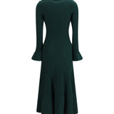 Keyhole knit midi Dress