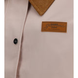Twill Jacket with suede details