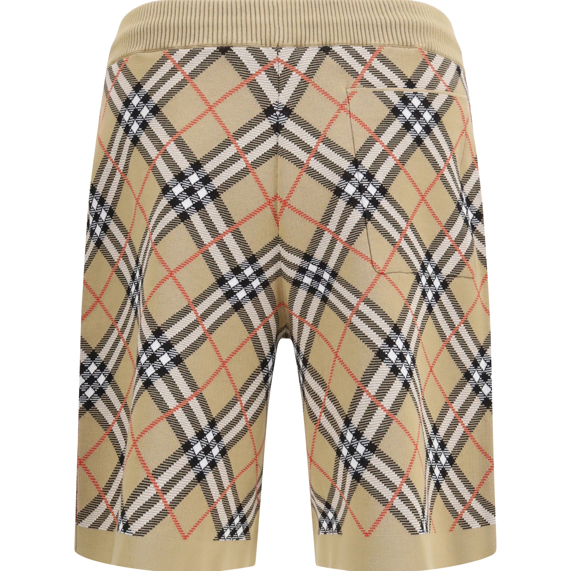 Check cotton blend Shorts