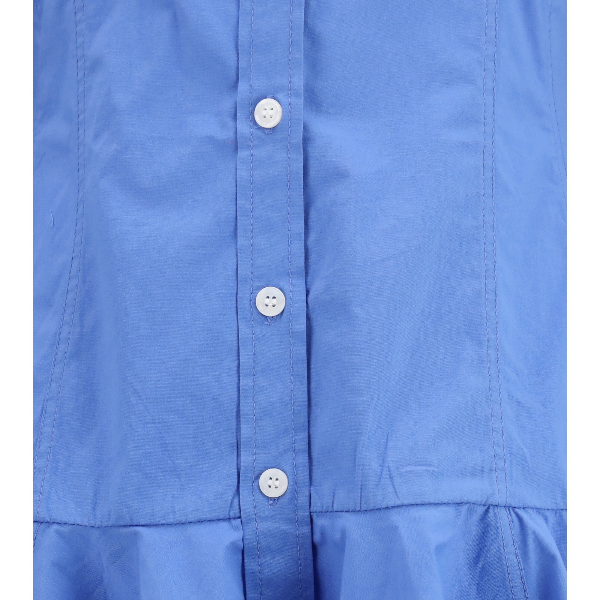 Cotton Shirt Dress with balloon skirt