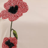 T-shirt with flowers and sequins