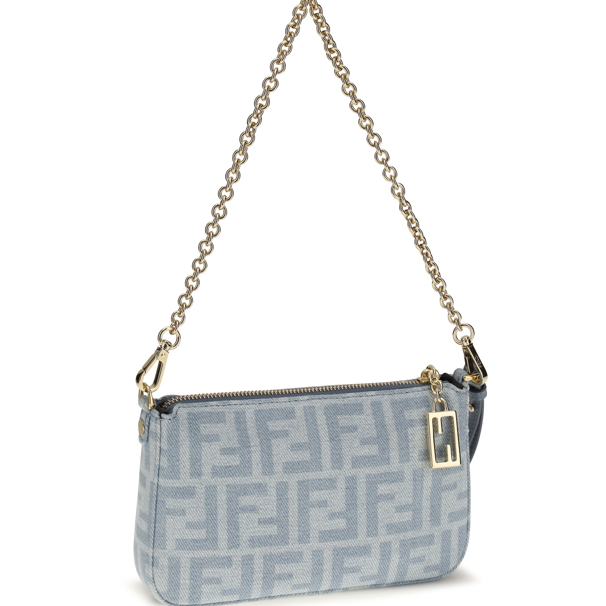 Denim Baguette Clutch