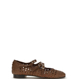 Woven leathe Mary Jane Ballerinas