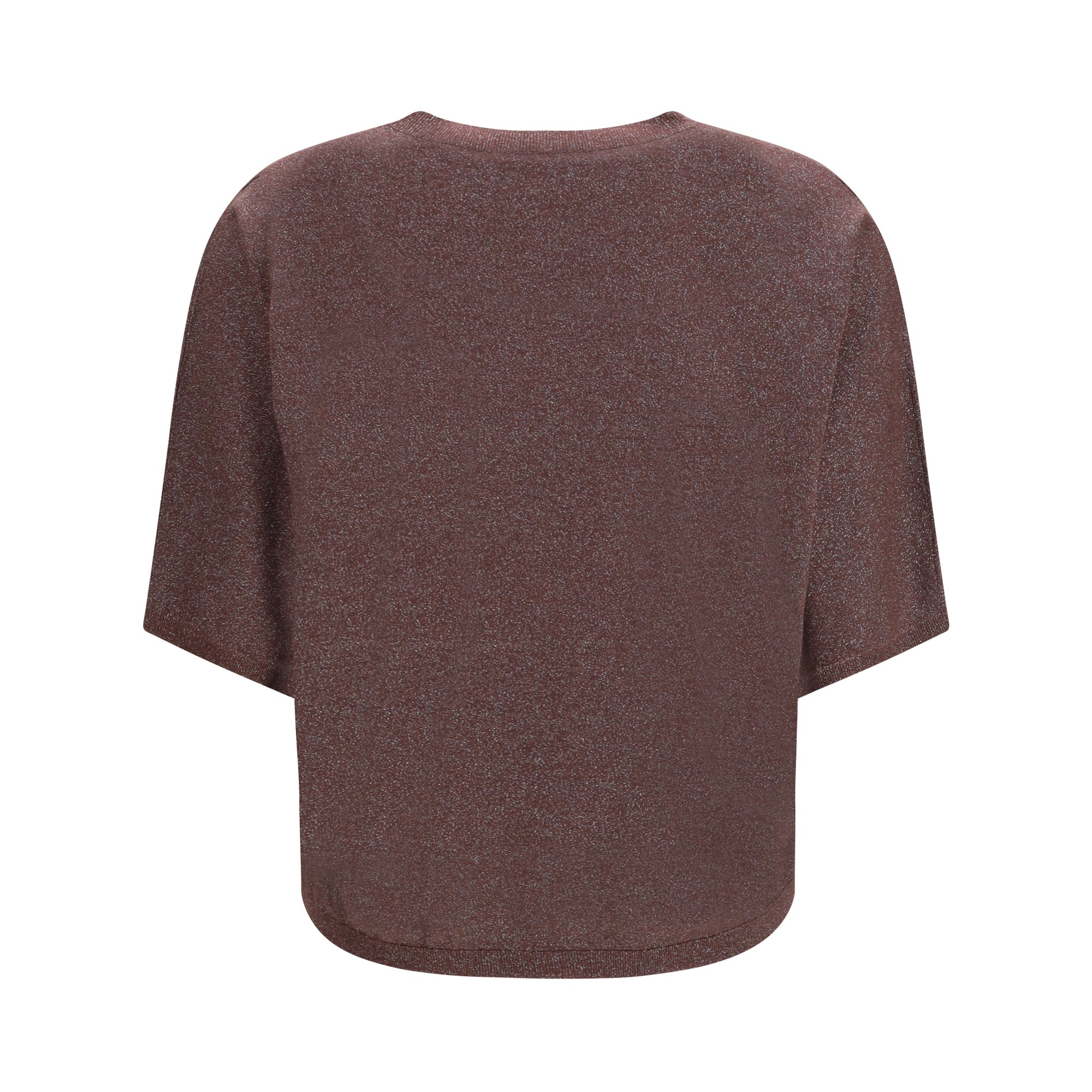 Short-sleeve cashmere and silk Sweater