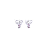 Pendant Earrings with pearls and bow