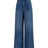 Crystal-striped Jeans