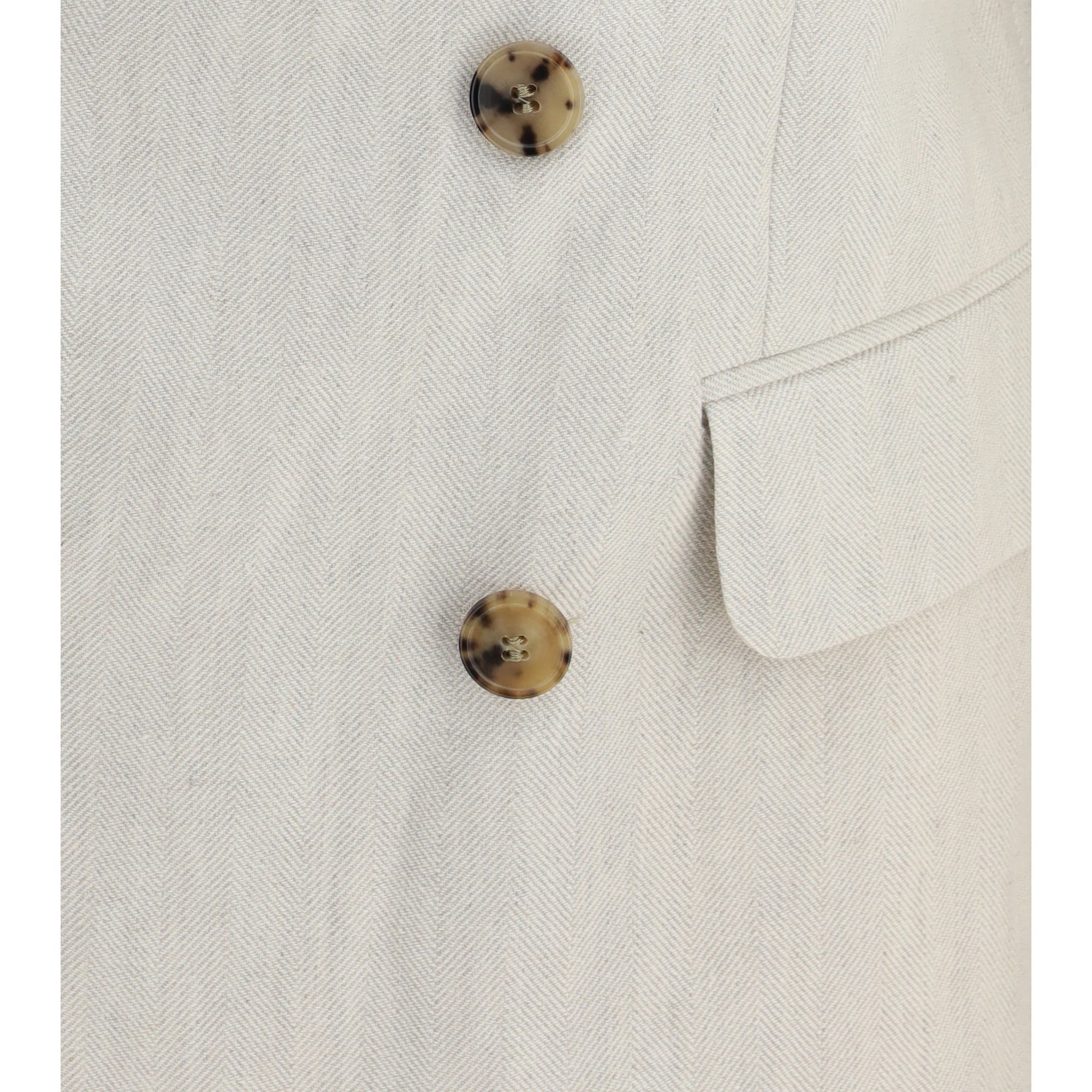 Barry Blazer in a cotton and linen herringbone blend