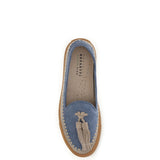 Suede Loafers with crochet detail