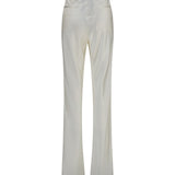 Bias-cut polka-dot Pants