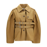 Canvas Jacket with double belt