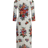 Floral print stretch viscose Dress