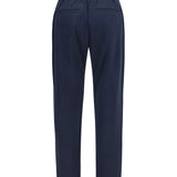 Drawstring Pants in cotton and silk blend