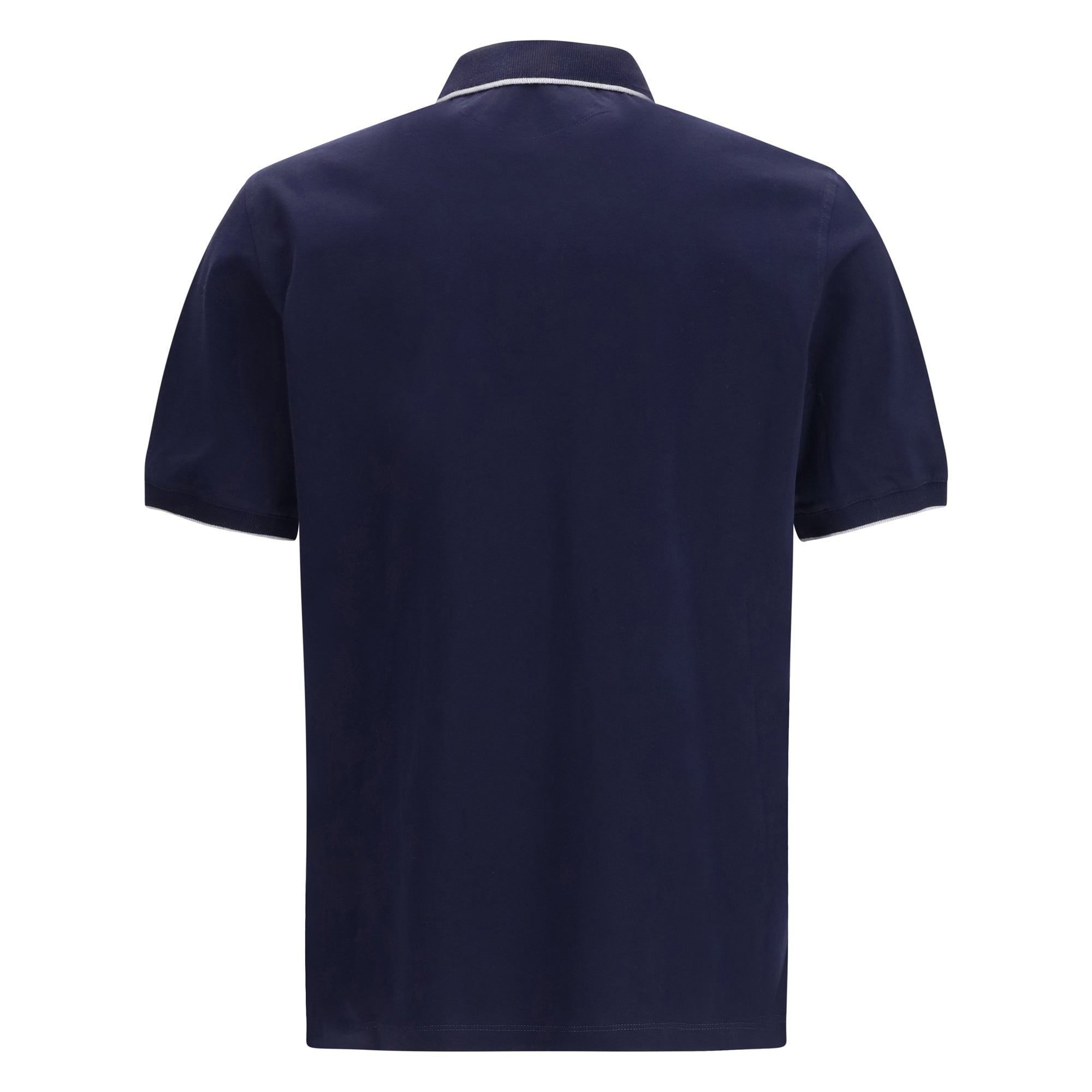 Polo in cotton jersey with short sleeves