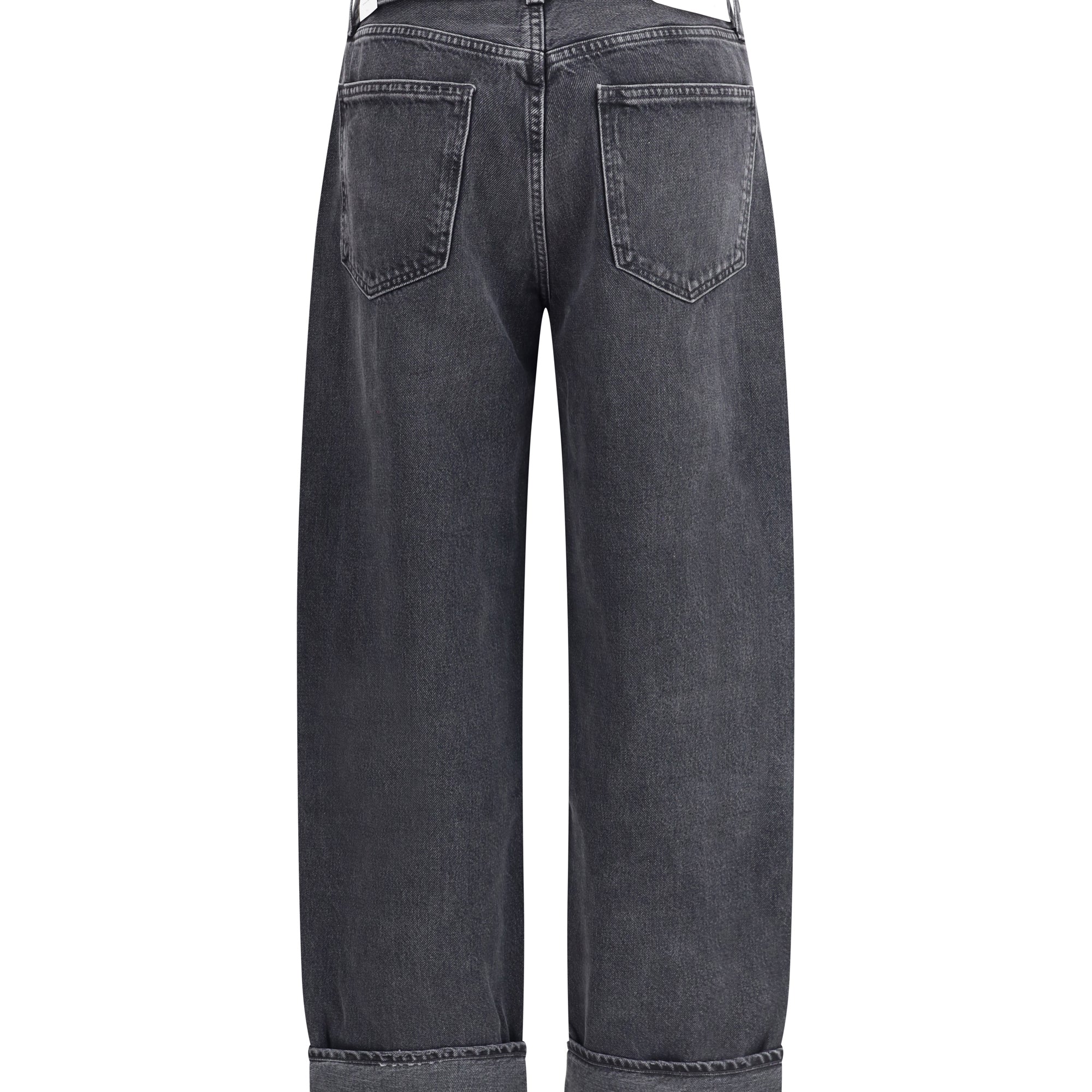 Cuffed Taper wide Jeans