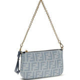 Denim Baguette Clutch