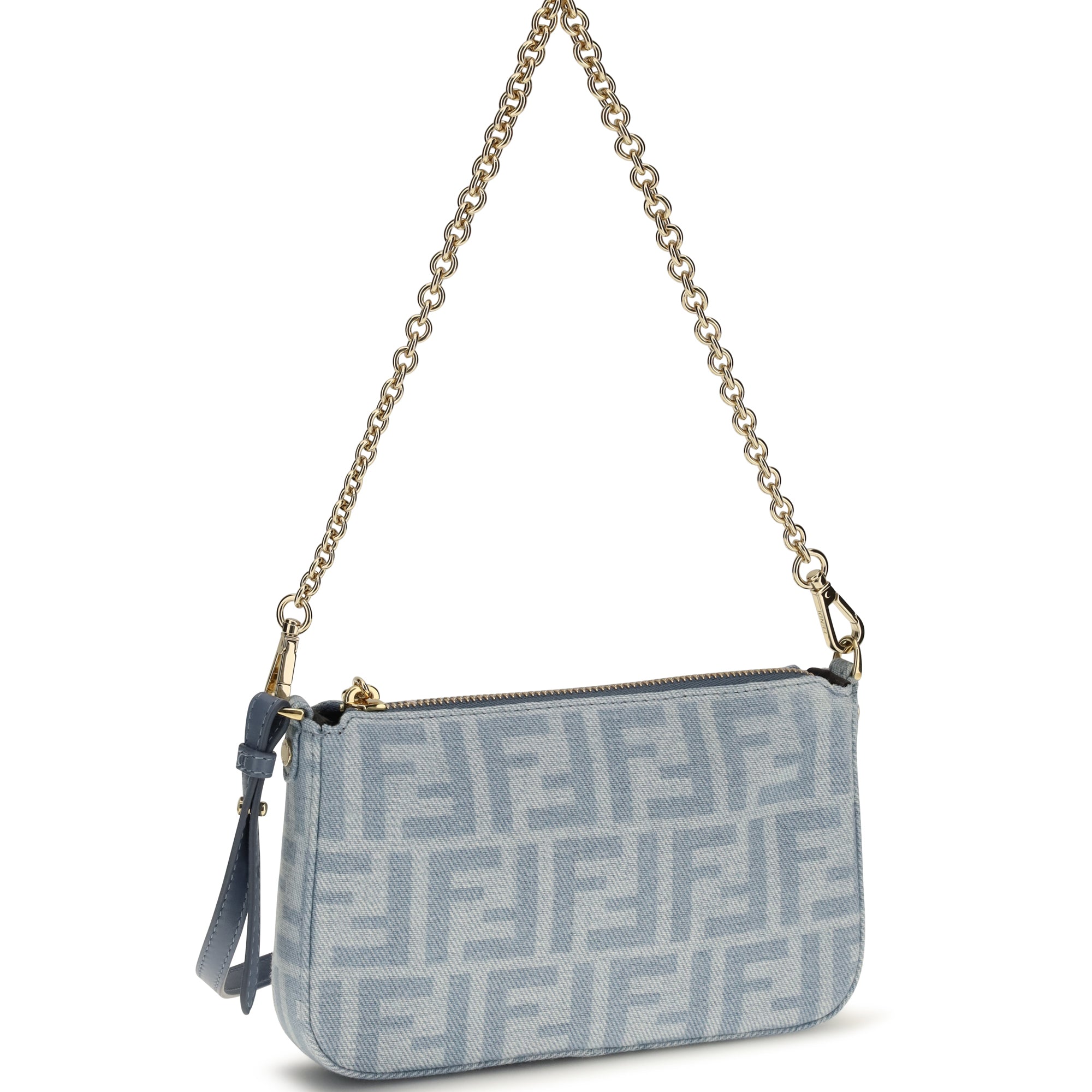 Denim Baguette Clutch