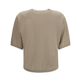 Short-sleeve cashmere and silk Sweater