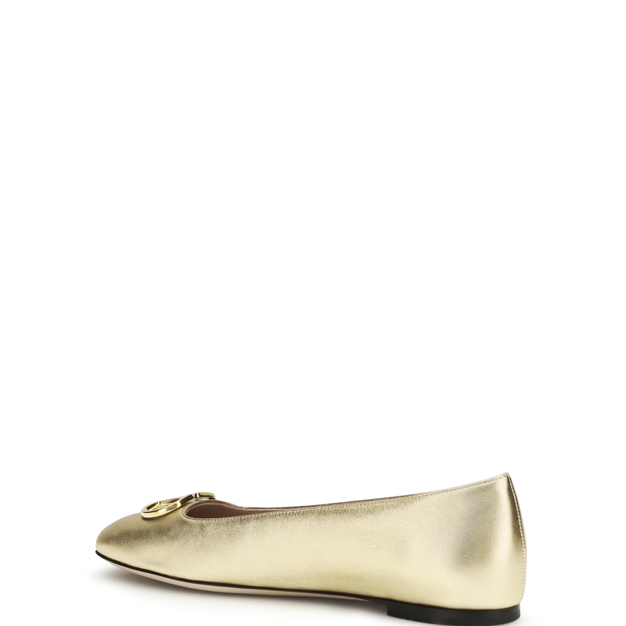 VLogo Signature laminated nappa Ballerinas
