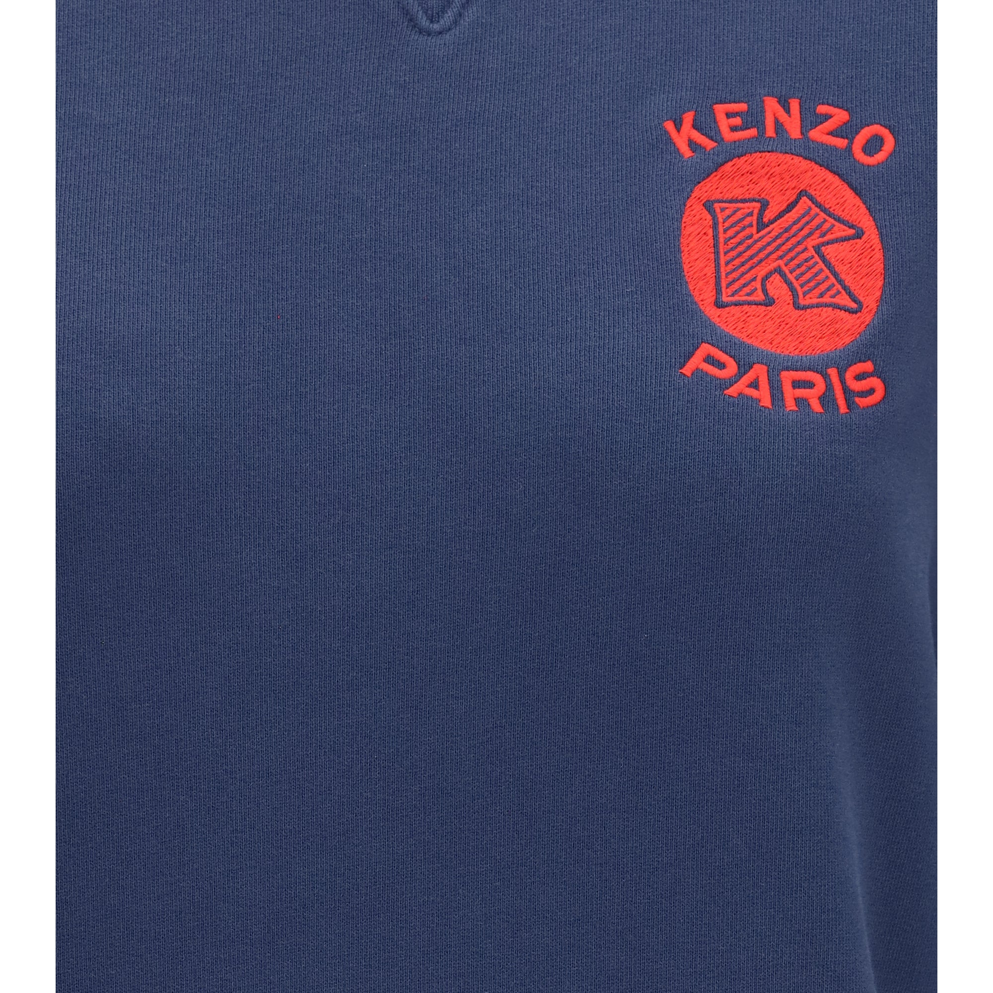 Kenzo Paris Emblem embroidered cotton Sweatshirt
