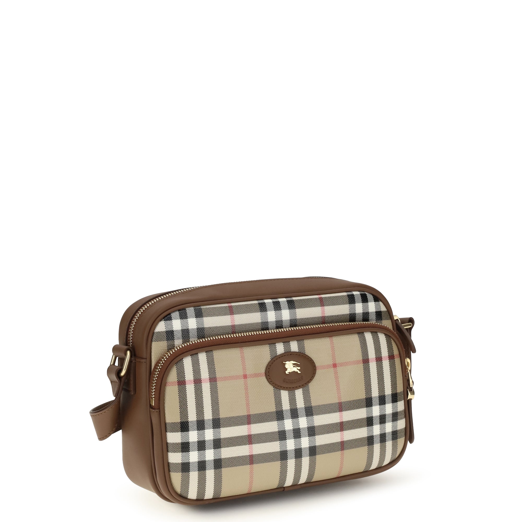 Check front pocket Shoulder Bag