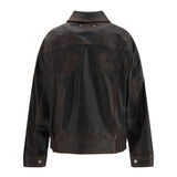 Nappa leather bomber Jacket