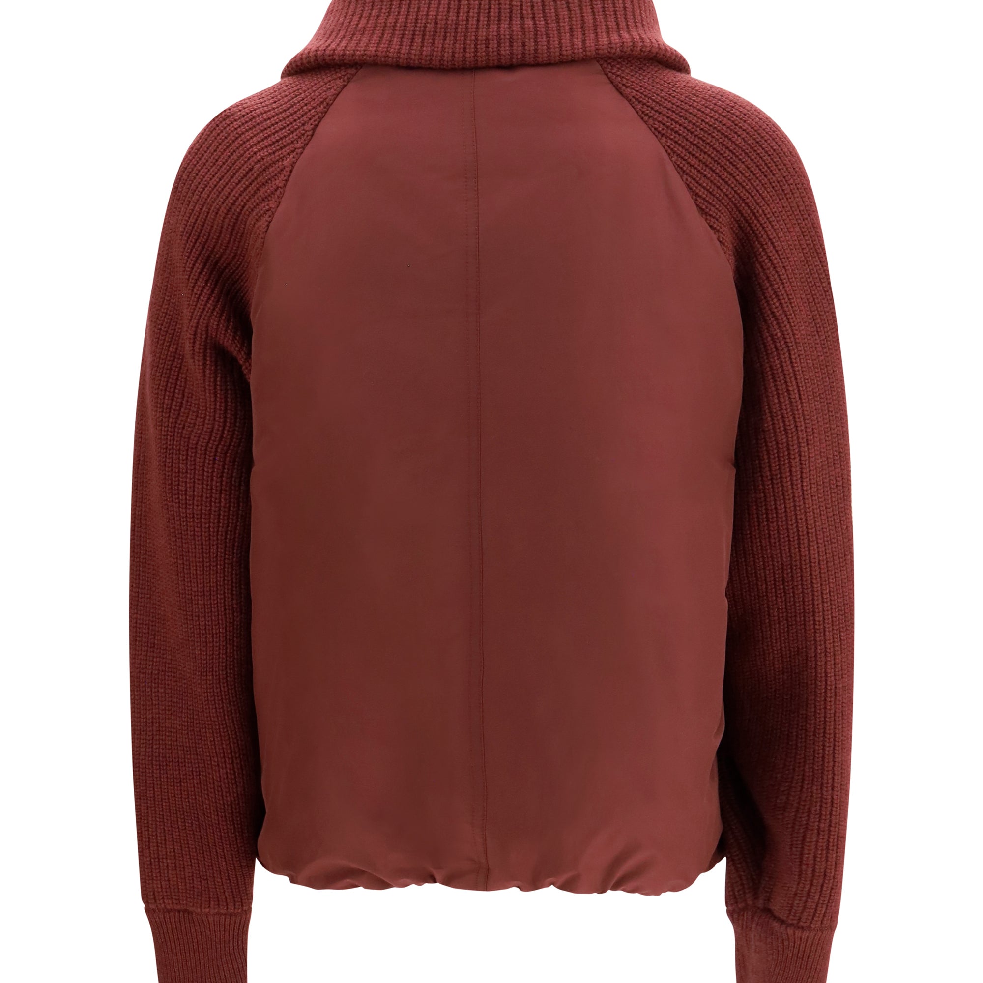 Down Jacket with wool sleeves