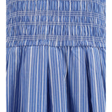 Striped cotton Dress with puff sleeves