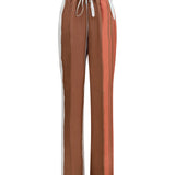 Striped silk Pants