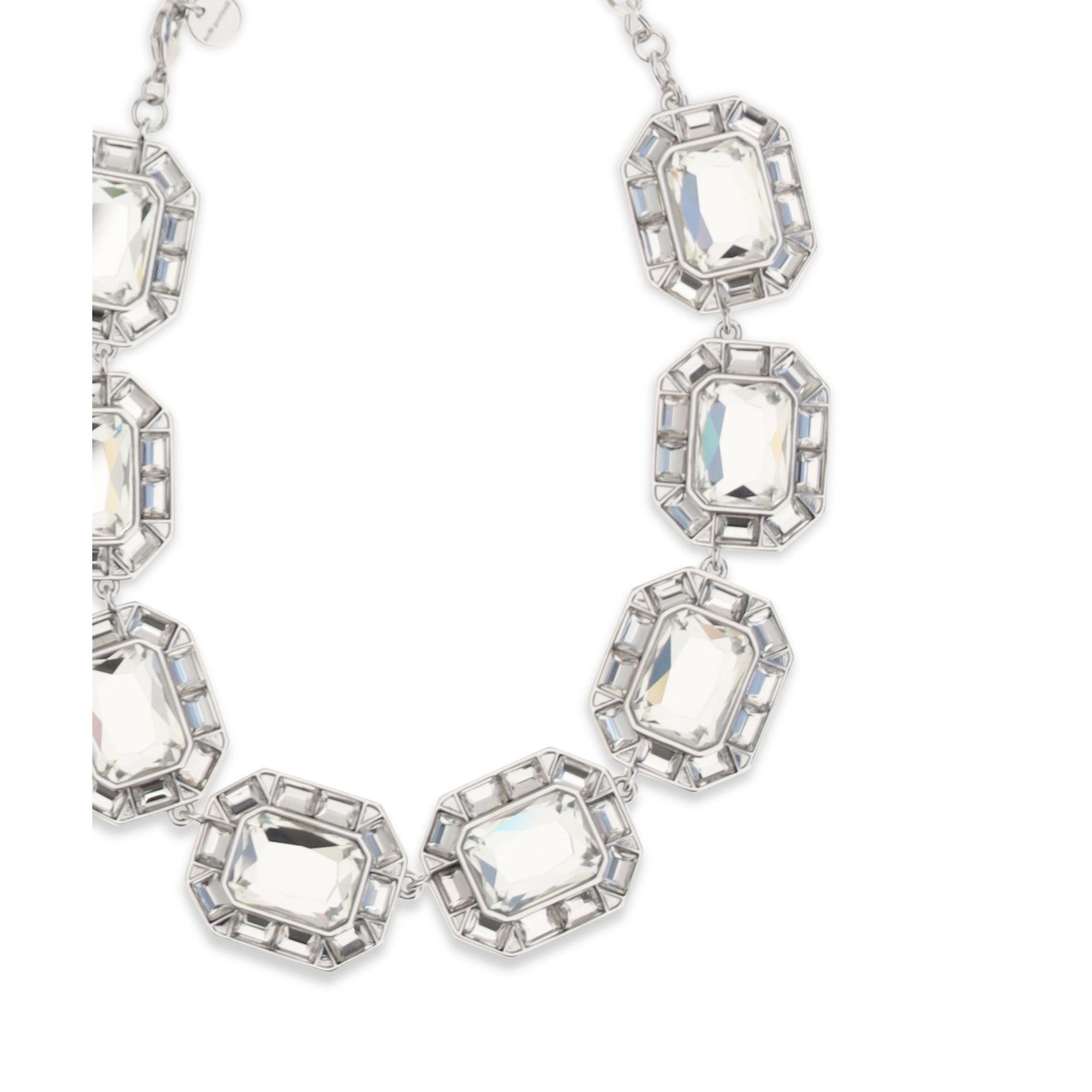 Silver crystal Necklace