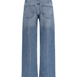 Wide-leg creased Jeans