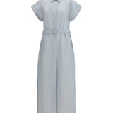 Long poplin chemisier Dress