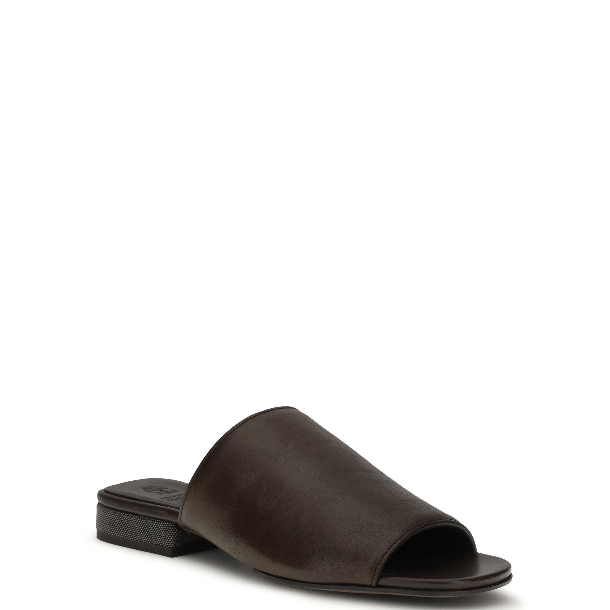 Riding calfskin Sandals with monili