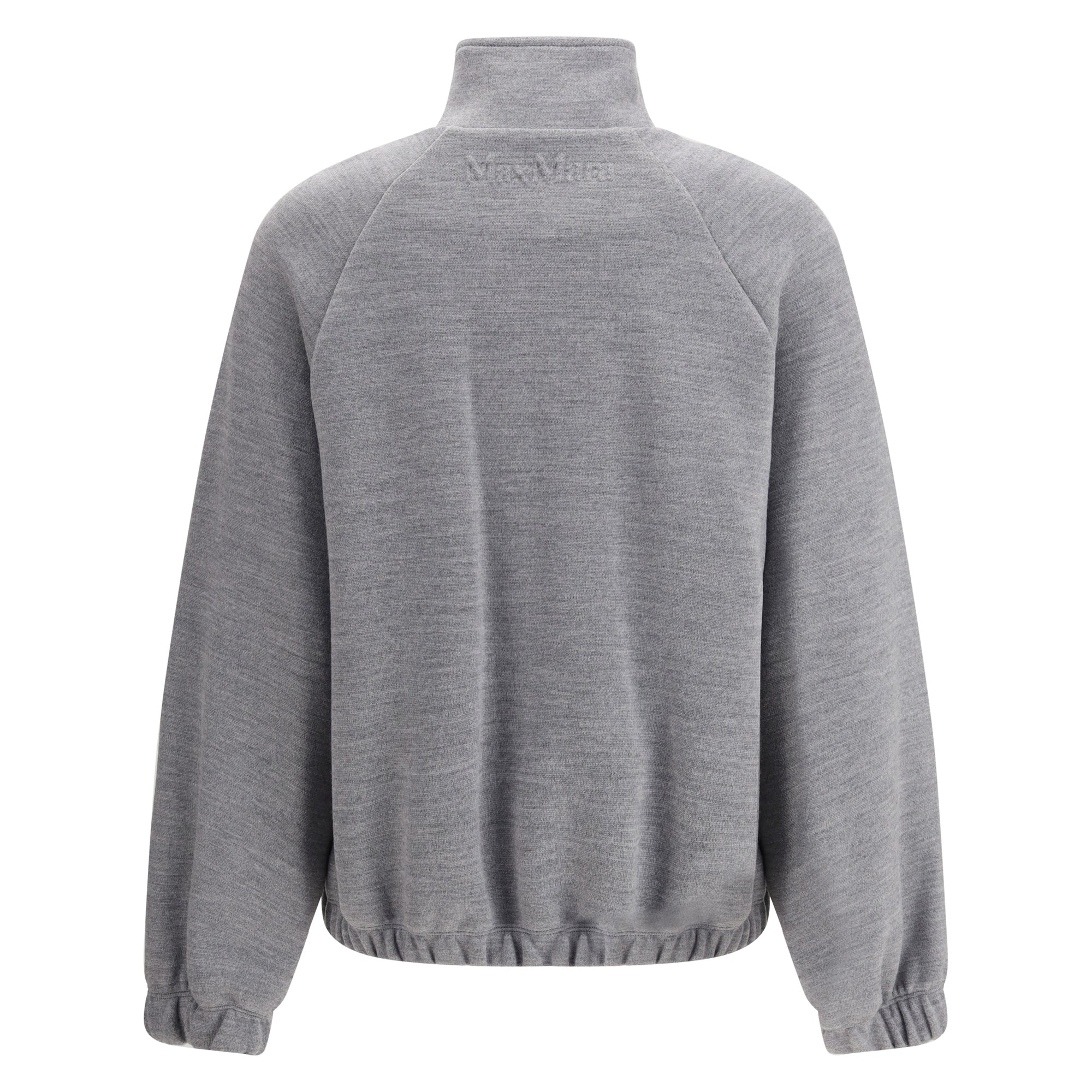 Sweatshirt in double wool and cotton jersey