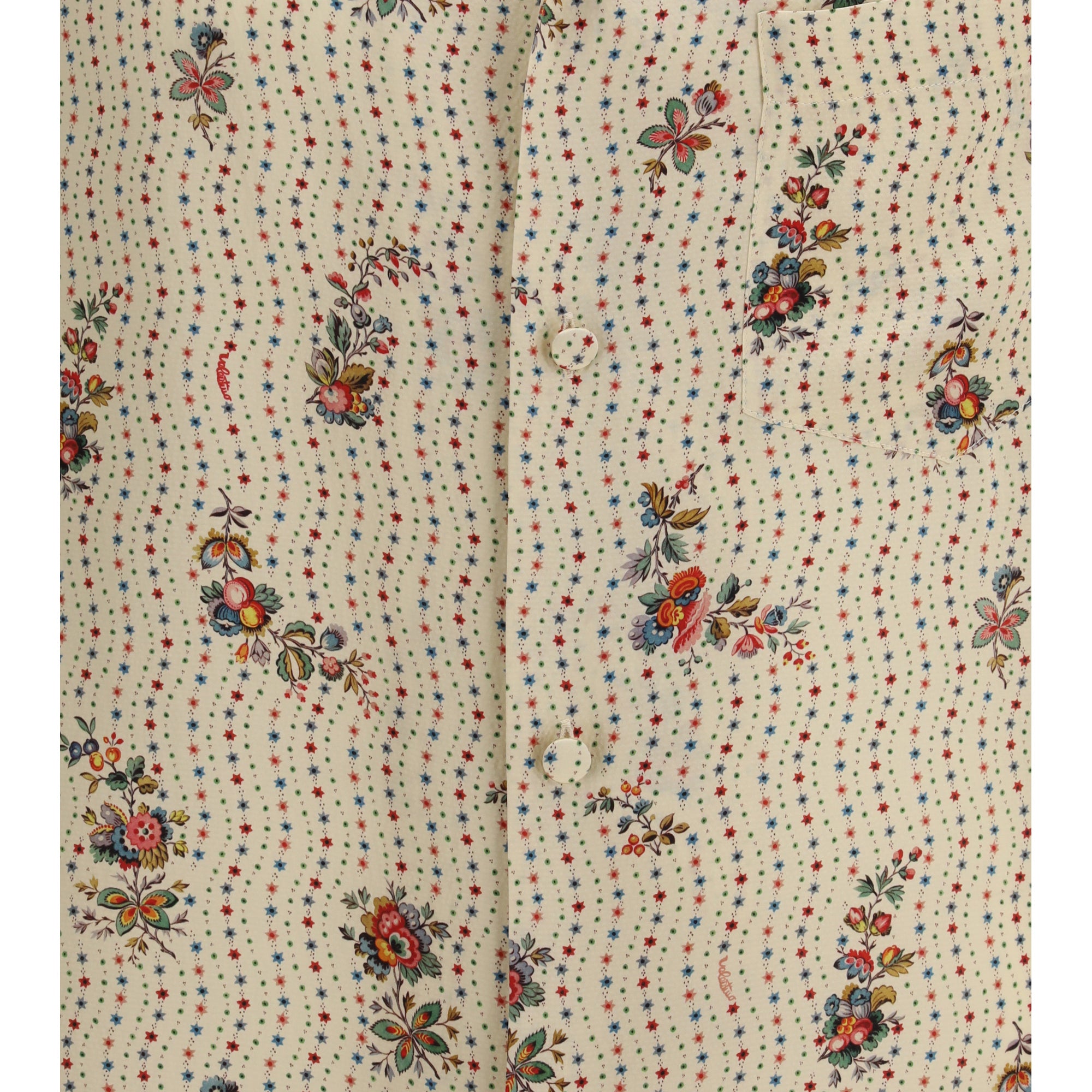 Papier Floral print silk bowling Shirt