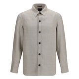 Cashmere, linen, and silk Overshirt