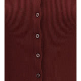 Ribbed viscose Cardigan