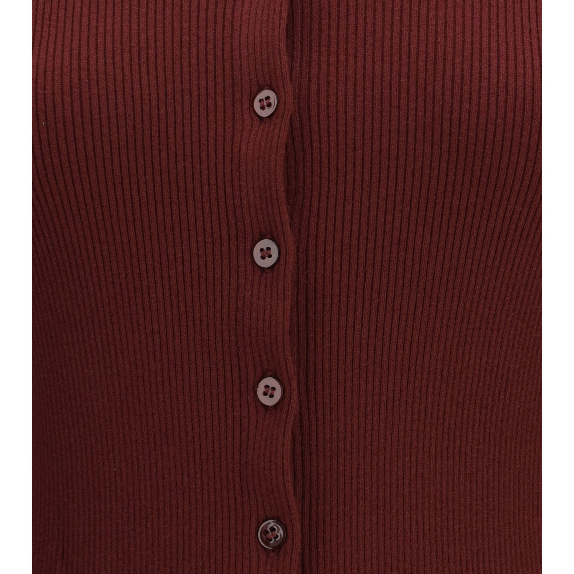 Ribbed viscose Cardigan