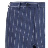 Single-breasted pinstripe Suit with patch pocket