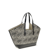 Raffia effect fabric Tote Bag