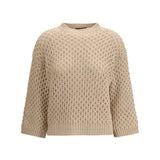 Jumper crafted from Platinum yarn with micro sequins